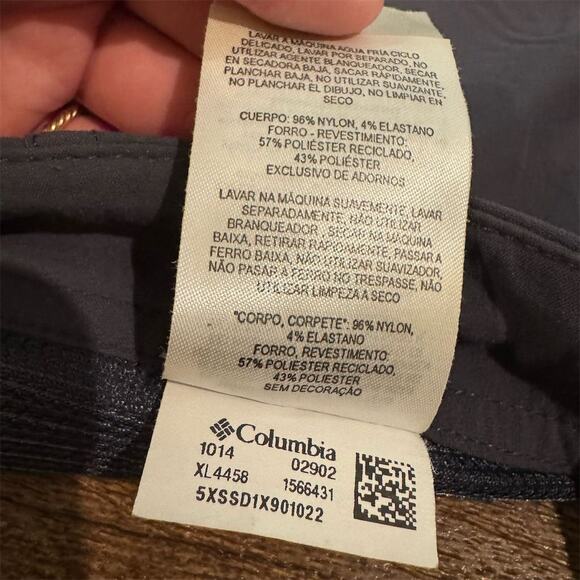 Columbia All Seasons Long Shorts Sz 10 Nocturnal Blue Omni-Shield 11" Inseam - Picture 7 of 10